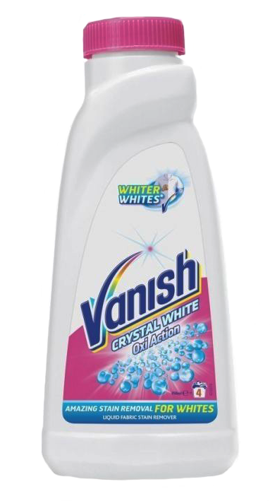 Vanish Crystal White Oxi Action - odstraňovač skvrn na bílé prádlo 1 l