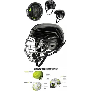 Hokejová helma Hokejová helma s mřížkou WARRIOR ALPHA ONE PRO (combo) bk M
