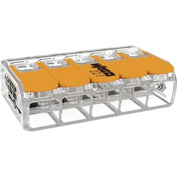 Elektroinstalační materiál WAGO svorka 5x0,5-6 mm² 3 kusy v balení