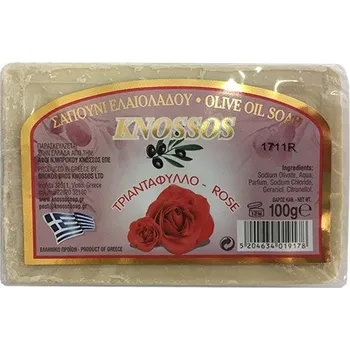 Mýdlo Knossos Olivové mýdlo růže 100 g