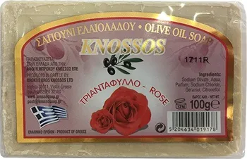 Mýdlo Knossos Olivové mýdlo růže 100 g