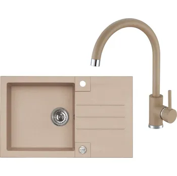 Granitový dřez Alveus Rock 130 + baterie Tonia