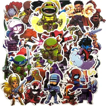 samolepka Barevné samolepky superhrdinů - různé druhy (50 ks)