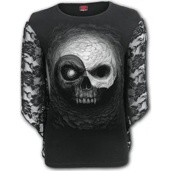 Dámské tričko tričko dámské - YIN YANG SKULLS - SPIRAL - M029F474 - XL