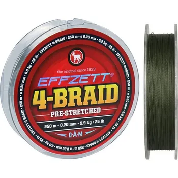 DAM splétaná šňůra Effzett 4-BRAID 1m průměr: 0,20 mm