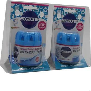 WC čistič Ecozone Duo Pack osvěžovač a čistič WC 2 x 95 g