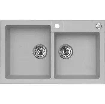 Granitový dřez Kuchyňský dřez Alveus Rock 90 Beton 81 1122744