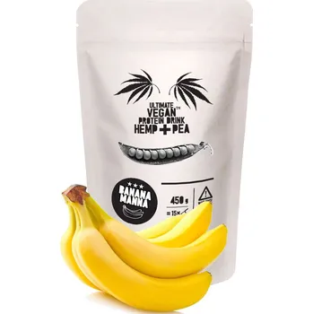 Protein Recenze Sum Ultimate Vegan Protein Drink Manna 450 g Hemp/Pea/Banana 