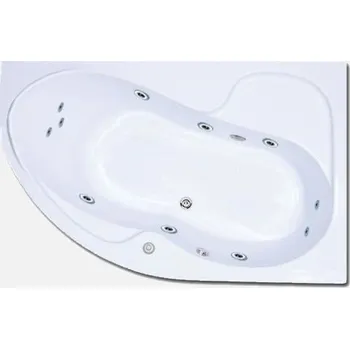 Vana Excel Tesárek EXCEL masážní vana LAURA 150 x 100 x 42 cm, HYDRO PNEU Varianta: Pravá + odtokový komplet zdarma + nosná konstrukce zdarma