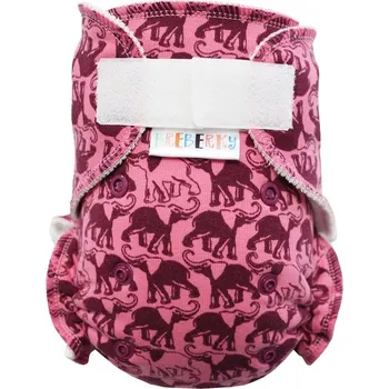Plenkové kalhoty Breberky BIO Kalhotková plenka (M) - Sloni růžoví SZ