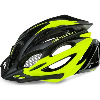 Cyklistická přilba R2 Pro-Tec černá/neon žlutá/matná 2019