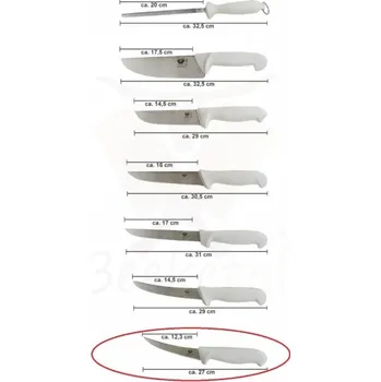 Kuchyňský nůž Vykosťovací řeznický nůž BEEKETAL semi-flexibilní zakřivená čepel 12,3 cm