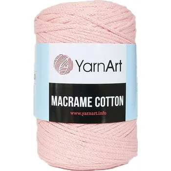Galanterie YarnArt Příze Macrame Cotton 762 - světlá růžová