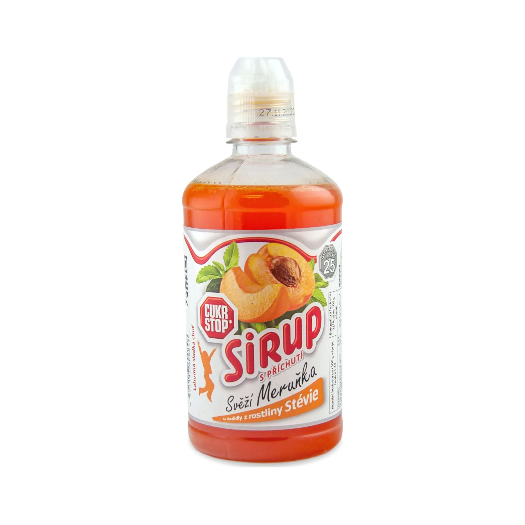 Fotografie 1 - Sirup Cukrstop Sirup svěží meruňka 500 ml