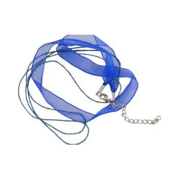 Šňůra na krk se zapínáním (SZA) modrá 1 ks