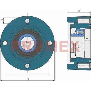 FKL LSGR 205 FS ložisková jednotka