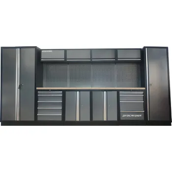 Procarosa® Sestava dílenského nábytku Procarosa PROFESSIONAL XL-3 Pracovní deska: dřevěná