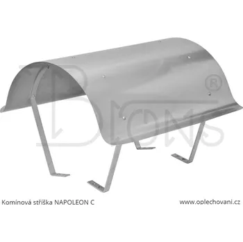 Kouřovod Komínová stříška nerez Napoleon C (780x720)