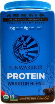 Protein Sunwarrior Protein Blend hrachový a konopný Bio 750 g čokoláda