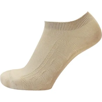 Pánské ponožky KNITVA Sportovní kotníčkové ponožky se stříbrem a cool efektem DANUTA - 3 páry béžová světlá 37