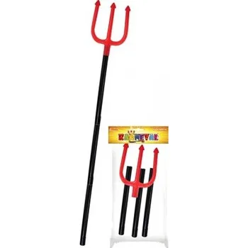 Karnevalový doplněk Vidle čerta teleskopické 108 cm