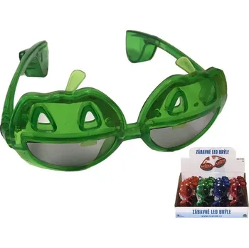 Karnevalový doplněk Brýle halloween - LED (včetně baterie) - různé barvy
