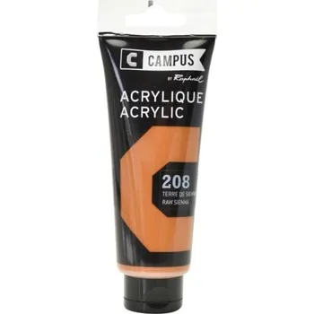 Vodová barva Akrylová barva Raphael 208 - Raw sienna - Tmavě okrová 100 ml