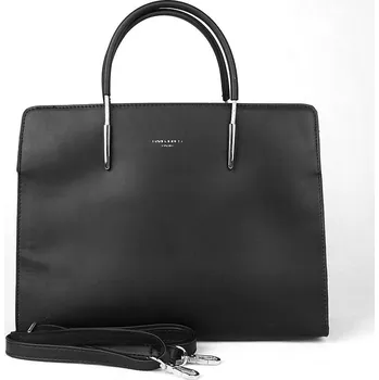 Černá tříoddílová elegantní kabelka do ruky David Jones CM5654