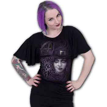 Dámské tričko tričko dámské - RESTING WITCH FACE - SPIRAL - D093F719