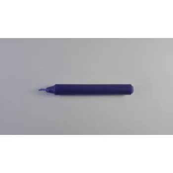 Karnevalový doplněk Svíčka vánoční i lampionová - hladká - modrá 12ks O12mm, délka 95mm