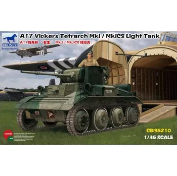 Plastikový model Bronco 1/35 A17 Vickers Tetrarch Mk.I / MkICS Light Tank