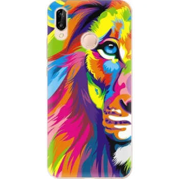 Pouzdro na mobilní telefon Silikonové pouzdro iSaprio - Huawei P20 Lite - Rainbow Lion (Odolný silikonový kryt, obal, pouzdro iSaprio - Huawei P20 Lite - Rainbow Lion - skvělá ochrana a pružnost, stylový UV potisk, lehkost, tiskne se v České republice)