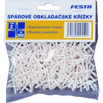 Zdenické nářadí Spárové obkladačské křížky Festa 2,0mm/200ks č. 37150