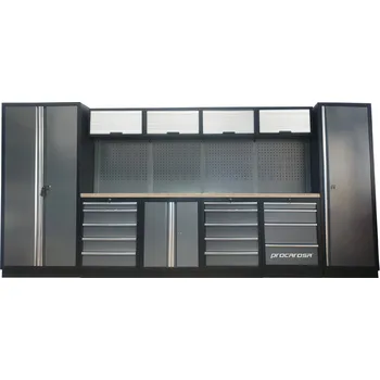 Procarosa® Sestava dílenského nábytku Procarosa PROFESSIONAL XL-5 Pracovní deska: dřevěná