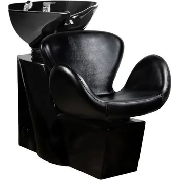 Kadeřnické křeslo Kadeřnický mycí box AMSTERDAM - černý
