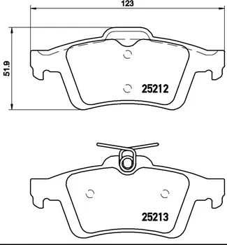 Brzdová destička Brembo P 24 148