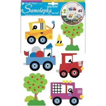 Samolepící dekorace Samolepky na zeď auta 30x21cm