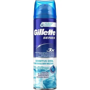 Gillette Sensitive Cool gel na holení 200 ml