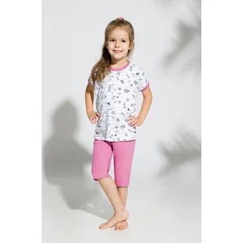 Dívčí pyžamo Taro, dětské pyžamo 2202-Amelia, krátký rukáv, růžová, vel. 98