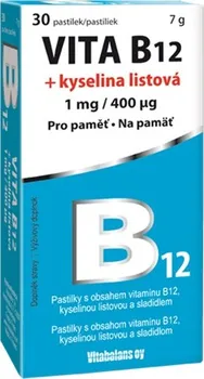Vitabalans Vita B12 + kyselina listová 1 mg/400 mcg