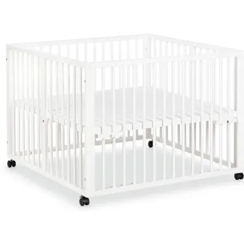 Klups Dřevěná ohrádka Jonas s kolečky 120 x 60 x 95 cm bílá Dětská ohrádka Klups Dřevěná ohrádka Jonas s kolečky 120 x 60 x 95 cm bílá