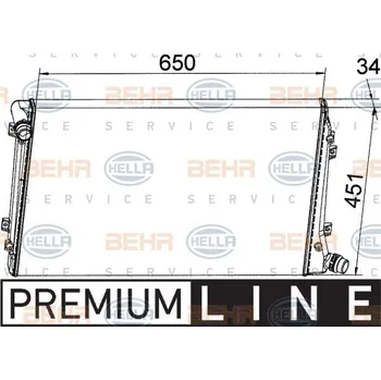 Chladič motoru Hella 8MK 376 765-121