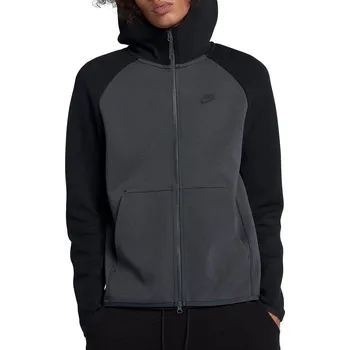 Pánská mikina Recenze NIKE M Nsw Tch Flc Hoodie Fz 928483-060 černá XS