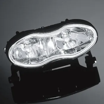 Osvětlení pro motocykl Highway Hawk H68-1061 Parabola Double Oval bílá - Bílá