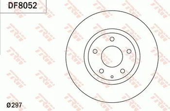 Brzdový kotouč TRW DF8052