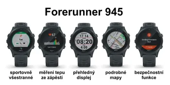 funkce hodinek Garmin Forerunner 945