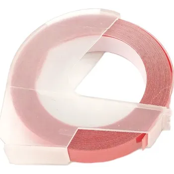 Pásek do tiskárny Páska pro mechanické štítkovače - DYMO S0898150, 520102 - červená - 9mm x 3m - kompatibilní