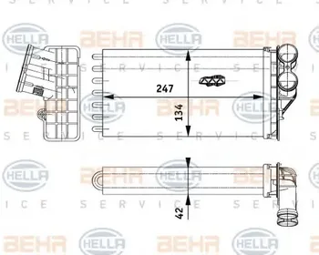 Výměník tepla Hella 8FH 351 311-261