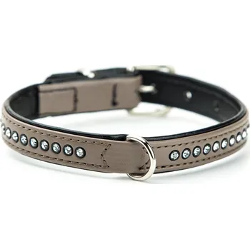 Nobby Crystal obojek tmavě šedý, 32 cm/12 mm