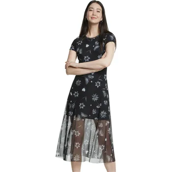 Desigual Vest Austin Negro 20SWVK68 2000 Dámské šaty Desigual Vest Austin Negro 20SWVK68 2000